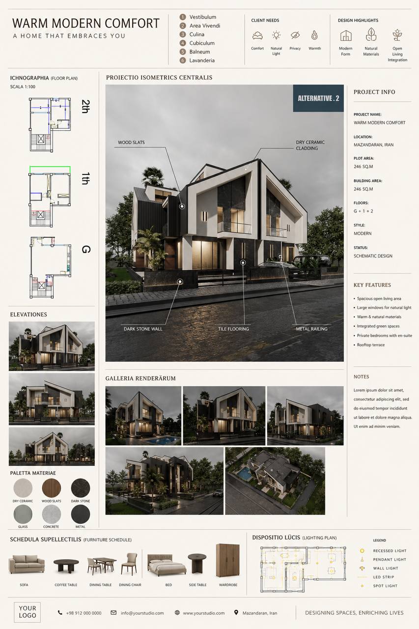 طراوت شمال - پروژه  Townhouse villa type M